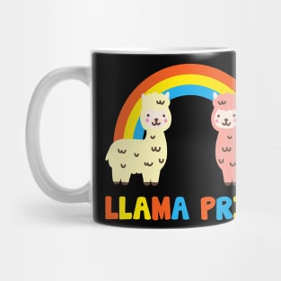 Llama Pride Alpaca Gay Fun Sweet Rainbow Mug